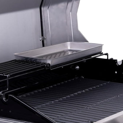 Charbroil Performance Series Convective 4-Burner with Side Burner Cabinet Propane Gas Grill, Stainless Steel - 463354021