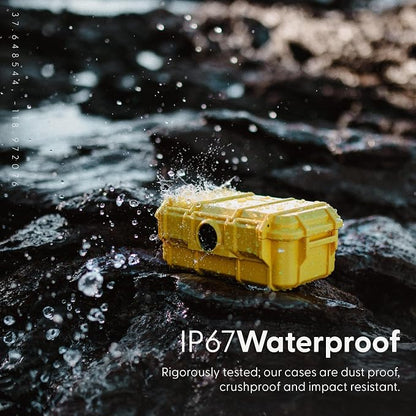 Evergreen 57 Waterproof Dry Box Protective Case - Travel Safe/Mil Spec/USA Made - for Cameras, Phones, Ammo Can, Camping, Hiking, Boating, Water Sports, Knives, & Survival (Red)