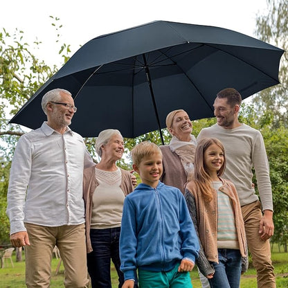 G4Free 80 Inch Golf Umbrella Extra Large Umbrella Double Canopy Windproof | Heavy Duty Oversized, Waterproof Stick Umbrella for Rain UV Protection, Fits 6-8 people for Doorman/Family/Patio