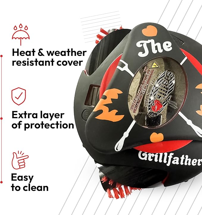 Grillbot Silicone Covers, The Ultimate Gift for Dad - Durable, Heat & Weather Proof, Easy-to-Use Grillbot Skin (The Grillfather)