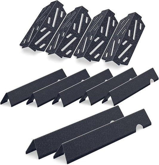 17" Flavorizer Bars and Grill Heat Deflectors for Weber Genesis II/LX 400 Series, Genesis E/S-410 E/S-415 E/S-435 E/S-440 Series Grill, Porcelain Steel 16GA Parts for Weber 66686 66041 66033