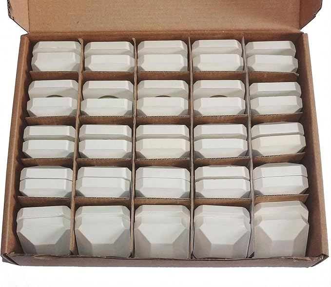 50-Pack Ceramic Briquettes 2 by 2" Replacement for Lynx L27, 2BR27FR, L30, Lynx, CS30 and Others