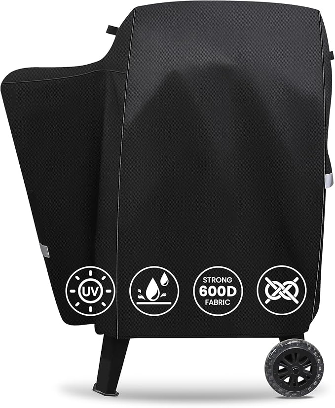 QuliMetal Grill Cover for Pit Boss Pro Series II 600, Pit Boss 600/Pro 600, Lexington 500/540 Wood Pellet Grills PB600PS1-600D Heavy Duty Waterproof Fade Resistant Grill Cover with Elastic Drawstrings
