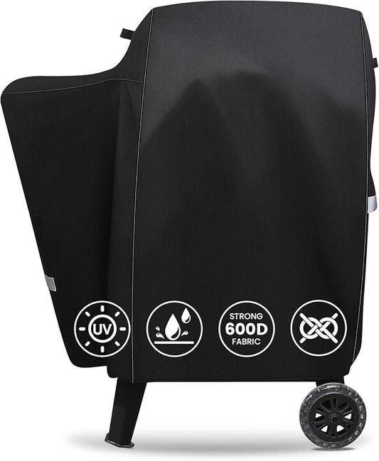 QuliMetal Grill Cover for Pit Boss Pro Series II 600, Pit Boss 600/Pro 600, Lexington 500/540 Wood Pellet Grills PB600PS1-600D Heavy Duty Waterproof Fade Resistant Grill Cover with Elastic Drawstrings