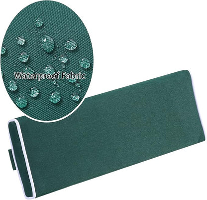 Enipate Outdoor Chaise Lounge Head Pillow, Pack of 2 Water Resistant Headrest Pillows with Elastic Band for Pool Patio Chairs
