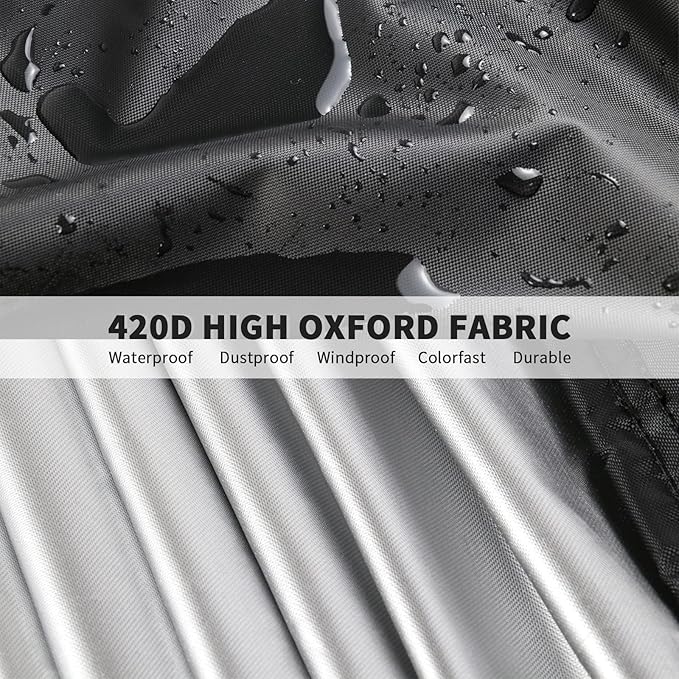 Outdoor Prep Table Cover 48 Inch,Waterproof Fadeproof UV Resistant Patio Stainless Steel Metal BBQ Table Cover All Season Protection for Outdoor Table - 48 x 30 x 35 Inch