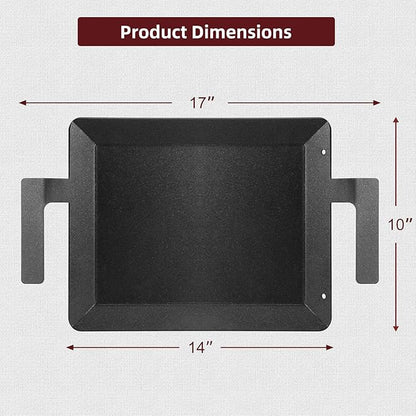 Carbon Steel Griddle - Professional Cookware Griddle Pan for Induction, Stove Top, Gas Grill, Cooktop, Electric and more, 17" x 10" NonStick Flat Top Griddle Plate Skillet, Indoor/Outdoor Use