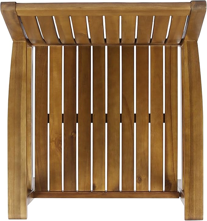 Christopher Knight Home 47" Round Acacia Wood Outdoor Dining Table and 2 Acacia Wood Outdoor Dining Chairs, Teak Finish