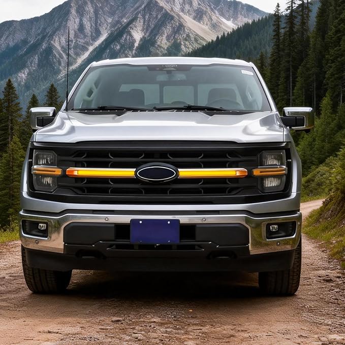 AMERICAN MODIFIED LED Grille Lights w/Sequential Turn Signal Compatible with 2024+ F150 XLT