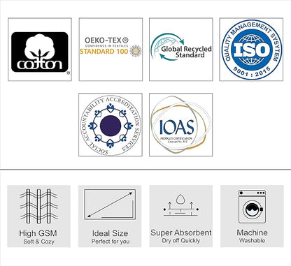 COTTON CRAFT Pool Lounge Chair Cover - 2 Pack - Chaise Beach Picnic Spa Towel - Cabana Stripe - Soft Premium Ringspun Terry Cotton - Oversized - 32 inch wide x 82 inch long with 7 inch Pocket – Orange