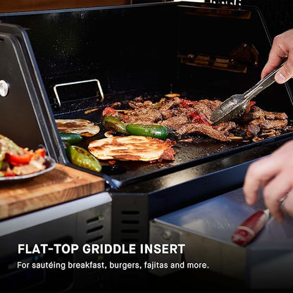 Masterbuilt® Gravity Series® 800 Smoker Grill - Charcoal Grill plus Griddle Insert, Digital Control, App Connectivity, 800 Cooking Square Inches in Black, Model MB20040221