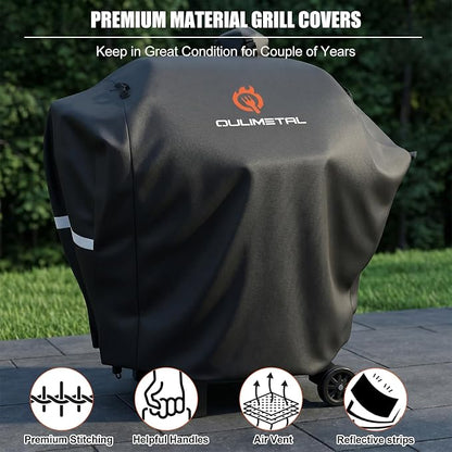 Pellet Grill Cover for Camp Chef 24 Series - DLX 24 Premium Smoker Cover Waterproof & 600D Heavy Duty for Camp Chef Woodwind 24,Woodwind Pro 24,PG24,PG24WWSB,SmokePro SG24