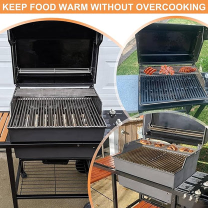 7513 Grill Warming Rack for Weber Genesis 1000 Parts Genesis 1000-5500, Genesis Silver/Gold C & B, 80633 Raised Grill Rack for Weber Spirit 700 Genesis Platinum Grill Stainless Steel 24.9"x4.7"