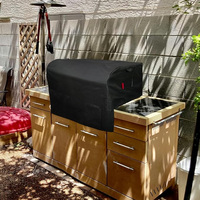 Built-in Grill Cover 37" Fits for Weber Summit Gas Grill S-460,Spire 30",Blaze 32",Hygrill 32",Bull 4 Burner,Brand-Man 30",Most 32"-37" Built in Grill,Island BBQ Grill Top Cover