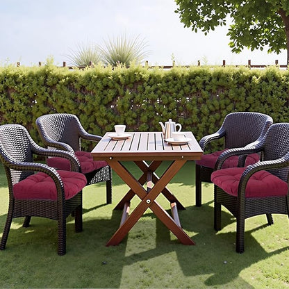MTMR Outdoor Chair Cushions Set of 2, Patio Furniture Seat Pads, Waterproof | 2Pcs , waterproof cover, PP cotton, u-shaped, no-fading, thick patio seat pads for outdoor wicker furniture in yard, 19x19x4