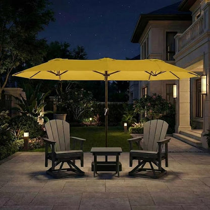 15FT Large Patio Umbrella with Base Included