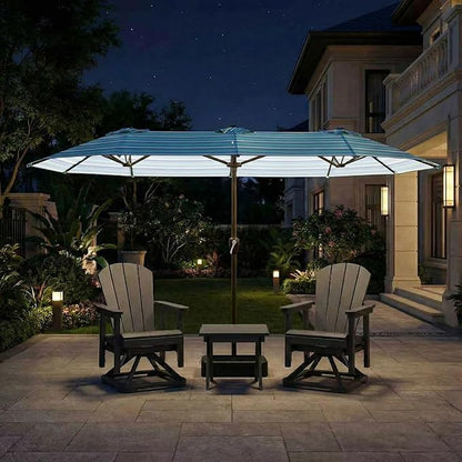 15FT Large Patio Umbrella with Base Included