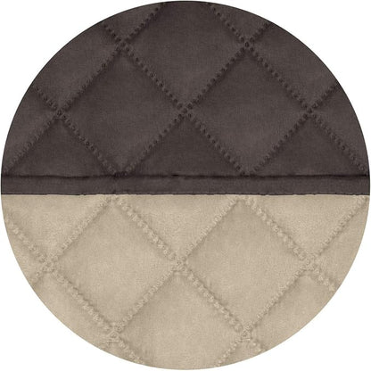 PureFit Reversible Quilted Oversized Recliner Sofa Cover, Water Resistant Furniture Protector, Washable Couch Cover with Elastic Straps for Kids, Dogs, Pets (Large, Chocolate/Beige) | Chocolate/Beige, Water Resistant Couch Protector, Washable Pet Couch...