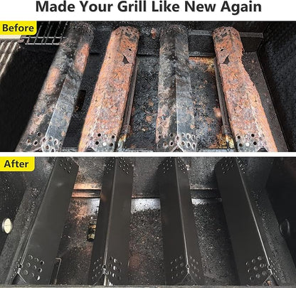 Set of 5 Flame Tamers for Nexgrill 720-0896, 720-0882A, 720-0896B, 720-0783E Grill Replacement Parts, Heat Plate Shields Replacement for Grill Master 720-0737, 720-0697, Nexgrill 720-0925, 720-0896C