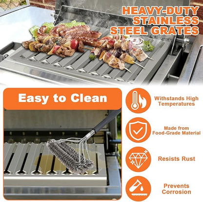 Grill Grate for Solaire AllAbout Table Top Grills Stainless Steel Grill Replacement Parts for SOL-AA12A-LP Replacement Grate for SOL-AA13R, 10.4 x 13.7 Inch