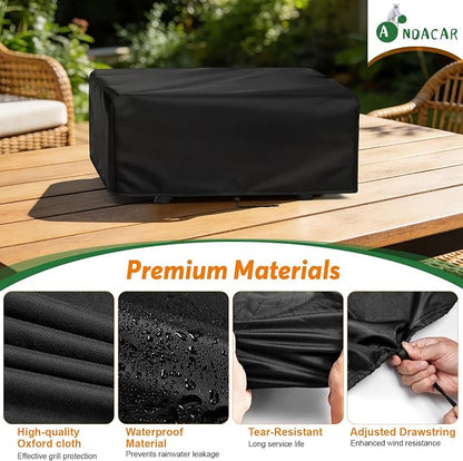 Grill Cover for Royal Gourmet GT2005 2-Burner Propane Gas Grill | Outdoor Gas Grill Cover Waterproof Tabletop Grill Covers - 26" L×19" W×10" H, Black