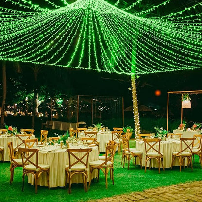Vivideal 800 LED Green String Lights 262FT Christmas Lights Outdoor | Plug in St Patricks Day Lights Outdoor with Timer for Outside Indoor Halloween Xmas Tree Decorations