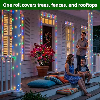 1500 LED Chrstmas Lights, 470ft Outdoor Christmas String Lights with 12 Modes, Multicolor LED String Lights with Timer Dimmable Waterproof for Tree Fence Garden Xmas Wedding Party Holiday Decorations