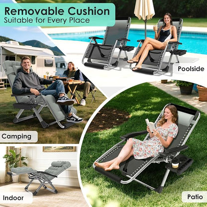 Suteck Oversized Zero Gravity Chair, 500LBS 33" XXL Reclining Lounge Chairs | Suteck Oversized Zero Gravity Chair, 500LBS 33" XXL Reclining Lounge Chairs