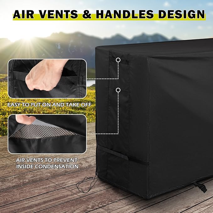 Griddle Cover for Blackstone ProSeries 4-Burner 36" Propane Griddle with Cabinet and Hood 2307, Flat Top Grill Cover for Blackstone Pro 4-Burner 36in Cabinet Grill W/Hood 2154