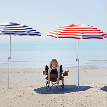 BANZ Cabana Beach Umbrella UPF 50 - UV Protection Foil-Lined Portable | UPF 50+ UV protection, Quick-dry fabric, Comfortable stretch fit