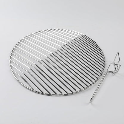 Peaked Grill Cooking Grate for Weber 22 Inch Kettle Grill, Premium Stainless Steel Replacement Grate with Square Rolled Anti-Flare Design
