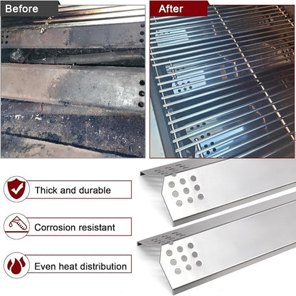 Grill Parts for Kitchenaid 720-0819, 720-0819G, 720-0787D, 720-0953, 720-0953A, 730-0953, 730-0787D, 720-0787 Models, Heat Plates, Burners, Igniters for Kitchen Aid 2 Burner Grill Replacement Parts.