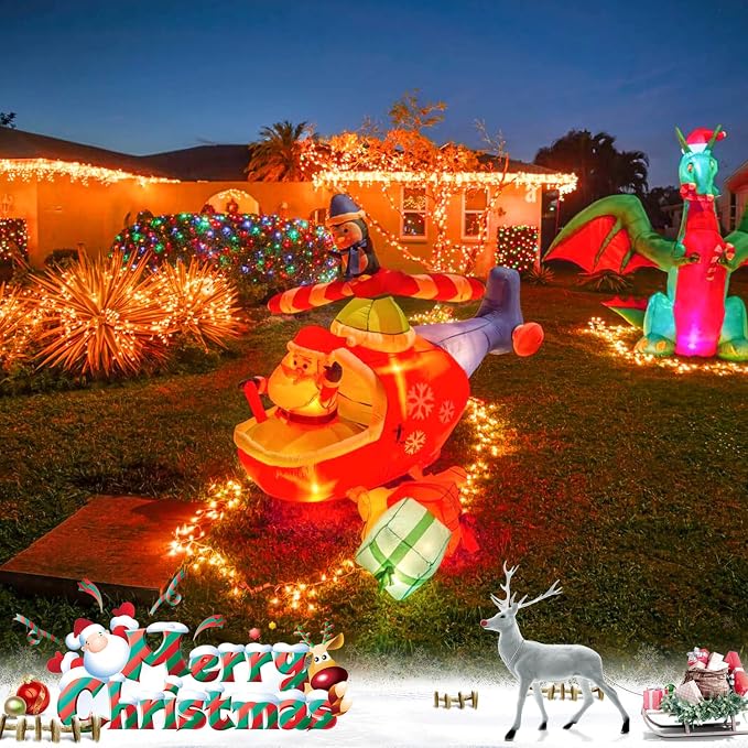 JMEXSUSS 33ft 100 LED Orange Christmas Lights, Battery Operated Christmas Lights, Orange String Lights with Remote Indoor Outdoor Waterproof for Fall Xmas Decorations (Pack of 2)