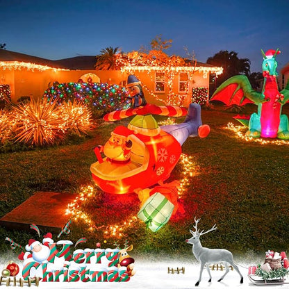 JMEXSUSS 33ft 100 LED Orange Christmas Lights, Battery Operated Christmas Lights, Orange String Lights with Remote Indoor Outdoor Waterproof for Fall Xmas Decorations (Pack of 2)