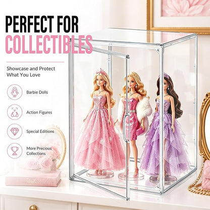 5 Pack Clear Tall Boot Storage Box, Organizer for Ankle Boots and Booties | Fits Men/Women Shoe's Size 15.Designed for ankle boots,short fashion boots.Clear stackable storage with dustproof protection