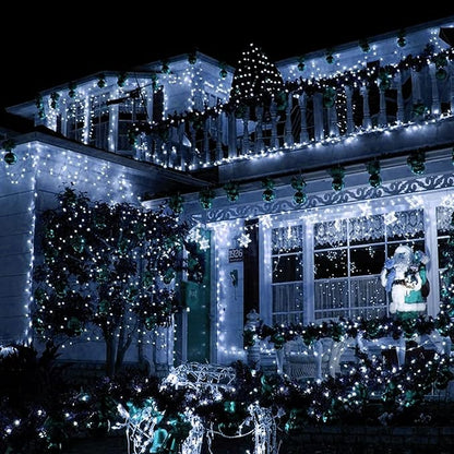 TW SHINE Christmas String Lights, 1000 LED 328FT Christmas Lights Plug in with 8 Modes, Remote Waterproof Lights Outdoor Indoor Decorations for Xmas Party Yard Decor, White
