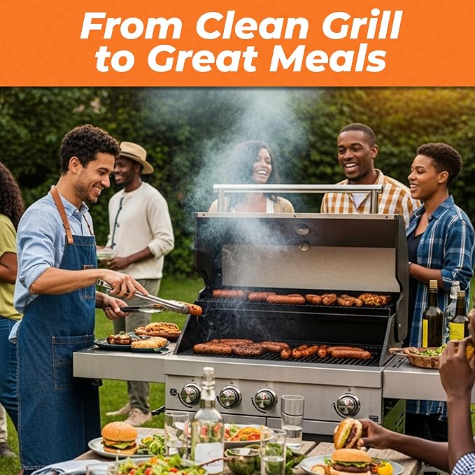 Proud Grill Q-Swiper Scrub-Clean Micro-Coated Grill Cleaning Cloth, 2 Pack | Large Non-Scratch Scrubbing Dish Cloths, Heavy-Duty Fiber Towel, Multipurpose Kitchen Cloth for BBQ & Cookware, Reusable