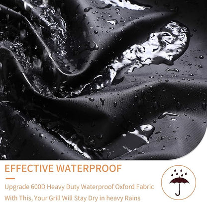 Grill Cover for Traeger 22 & Pro 575 Series Grills, Heavy Duty Waterproof Wood Pellet Grill Cover, Special Zipper Design