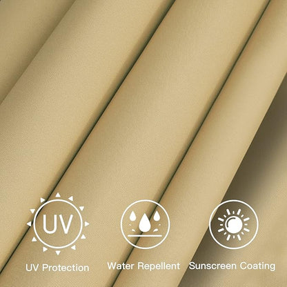 Sunnyglade 7.5ft Patio Umbrella Replacement Canopy Market Umbrella Top Outdoor Umbrella Canopy with 6 Ribs