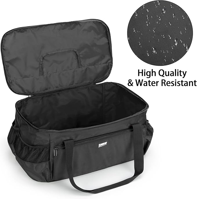 samdew Outdoor Grill Cover Compatible with Weber 121020 Go-Anywhere Charcoal Grill, Portable Grill Storage Carry Bag Compatible with Weber 1141001 Go-Anywhere Gas Grill, Bag Only (Patented Design)