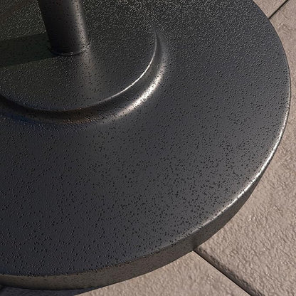 California Umbrella 50lbs Heavy Duty Weighted Patio Umbrella Base, Hammertone Grey