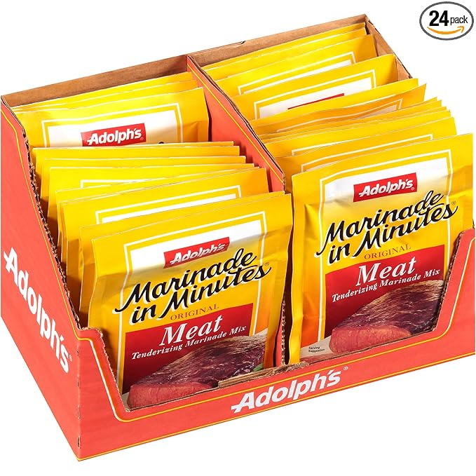 Adolph's Marinade In Minutes Original Meat Tenderizing Marinade, 1 Oz (Pack Of 24)