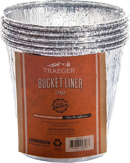 Traeger Grills Pro Series 780 Wood Pellet Grill and Smoker with WIFI Smart Home Technology, Black, Large & Grease Bucket Liner 5-Pack