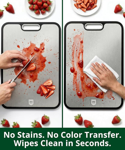 ROYAL CRAFT WOOD Cutting Board with Juice Groove - Kitchen Chopping Board for Meat Cheese and Vegetables, Heavy Duty Serving Tray