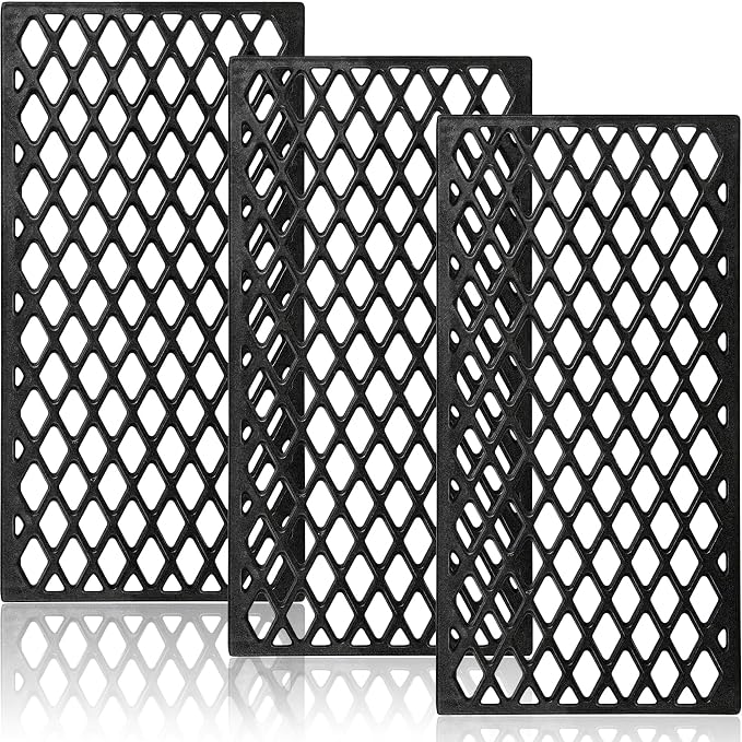 Grill Grates for Traeger Ironwood 885 Pro 780 Cooking Grate Cast Iron Grid Rack BBQ Replacement Parts HDW443 HDW436 KIT0451 Wood Pellet Smoker Accessories