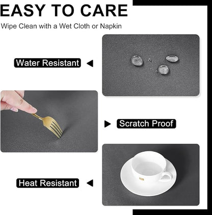 DWCN Rectangle Tablecloth - 30 x 60 Inch - Waterproof Stain and Wrinkle Resistant Washable Table Cloth, Decorative Fabric Table Cover for Kitchen Dining Room Party and Outdoor Use, Grey