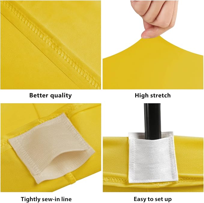 BDDC 6ft Stretch Spandex Fitted Table Cloth for 6 Foot Tables | GRS-Certified Eco-Friendly Fabric, Elastic Fit Rectangle Tablecloth, Washable, Wrinkle-Free, For Events & Parties