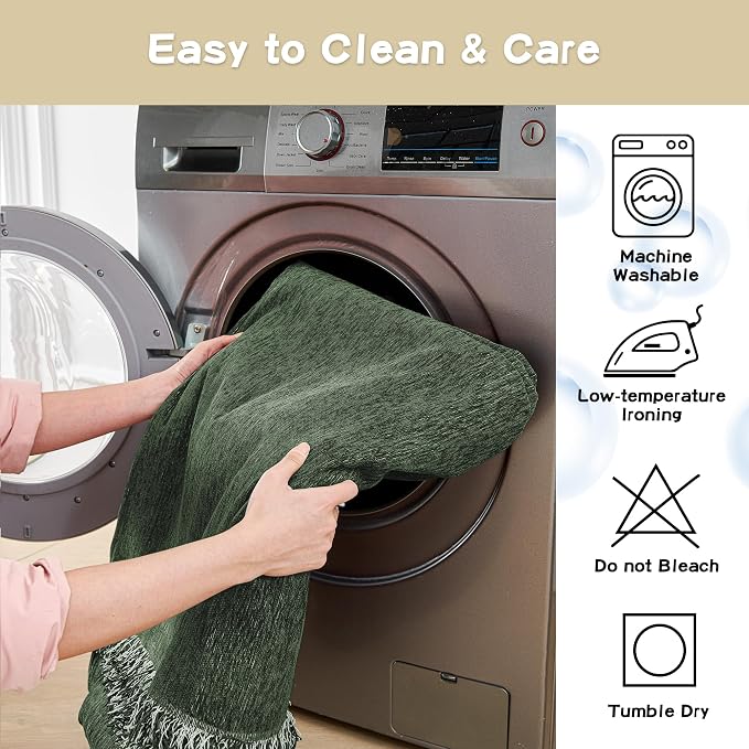 MYSKY HOME Couch Cover Sofa Covers Couch Covers for 3 Cushion Couch Sofa Pet Friendly, L Shaped Couch Cover Sectional Couch Covers Non Slip Dogs Furniture Protector for Kid, Dog, 91"x134", Moss Green