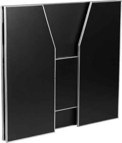 Flash Furniture Amara 4' Black Laminate Foldable Bar - Portable Event Bar