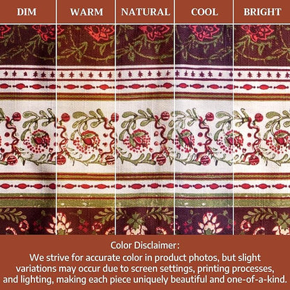 Maison d' Hermine Double Oven Mitt (7" x 35") 100% Cotton Heat Resistant BBQ Cooking Gloves with Loop for Thanksgiving Christmas Decorations Baking Cooking Handling Hot Pan (Reveillon Au Jardin)